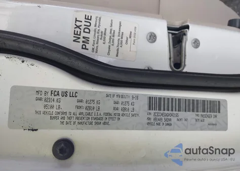 2016 Chrysler 300C from USA, damaged, VIN 2C3CCAEGXGH343165